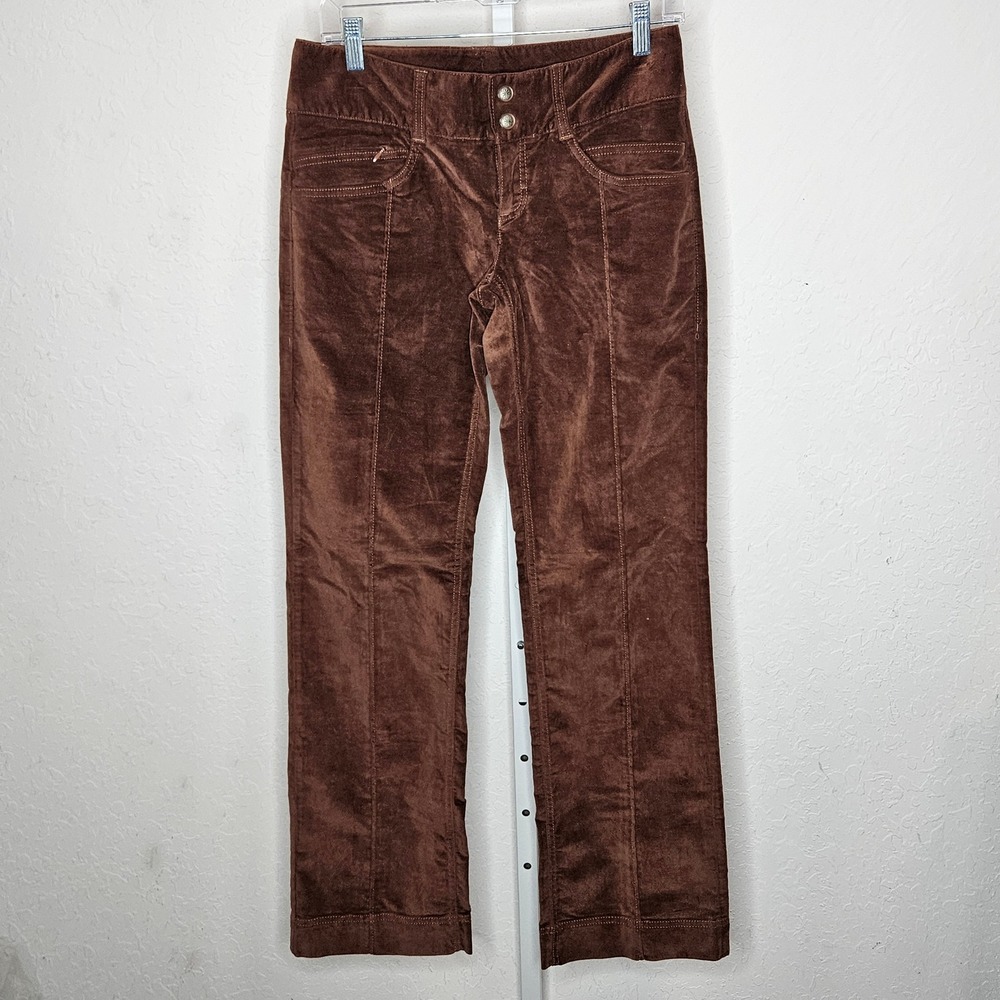 Athleta Brown Corduroy Straight-Leg Trousers